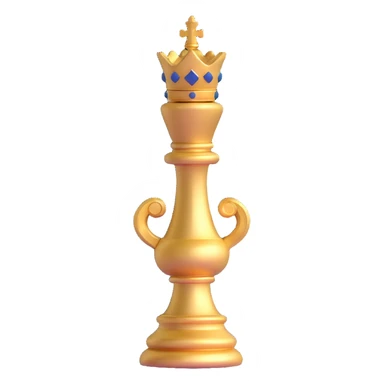 golden knight chess piece sticker