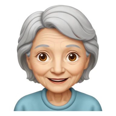 an old lady sticker