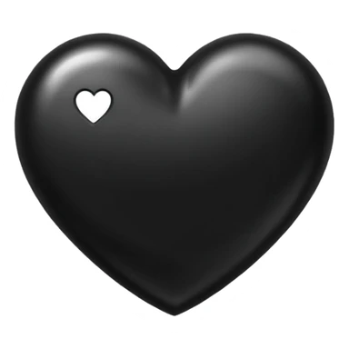 Siyah Kalp Ois sticker