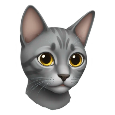 Gray cat arturo sticker