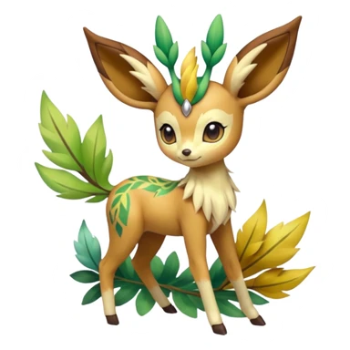 Meloetta-Deerling-Leafeon-Pokémon-Fakémon-creature sticker