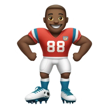 Football as a person sticker