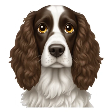 5 springer spaniels sticker