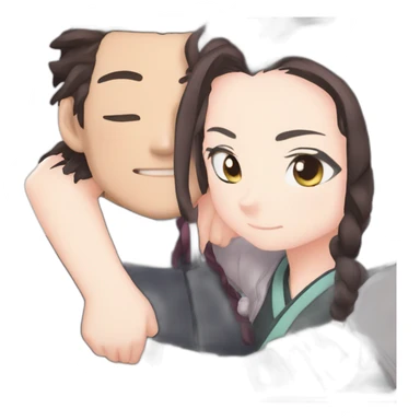 Tanjiro hug NEZUKO  sticker