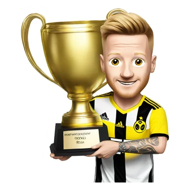 Marco Reus with trophy  sticker