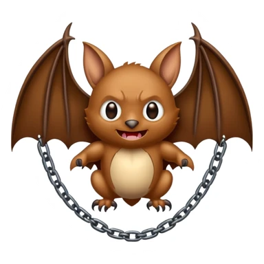 Bat with chaines sticker
