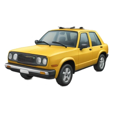 The car is in the back sticker