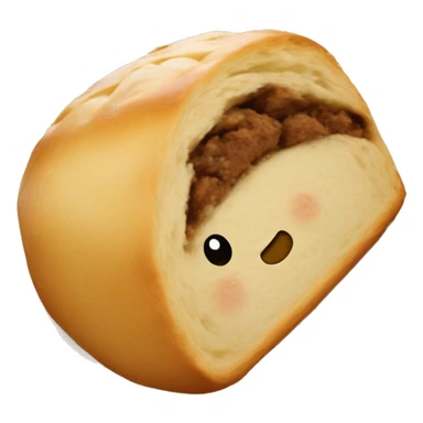 Baked southern roll holding a biscuit sticker