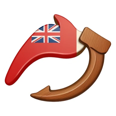 Continente da Austrália com boomerang sticker
