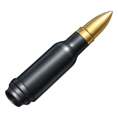 black long bullet 7.62 sticker