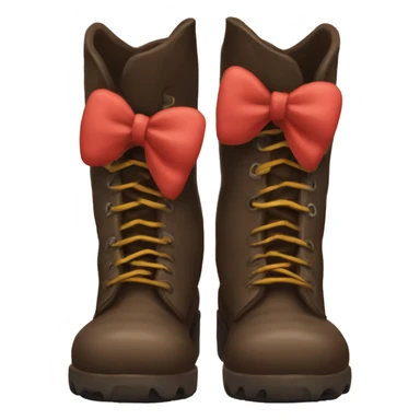Ugh boots with a bow sticker