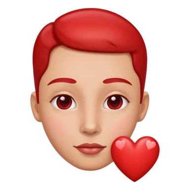 Nostril hearts sticker