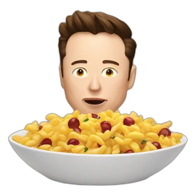elon musk with hungry sticker
