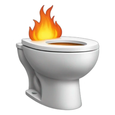 toilet-onfire sticker