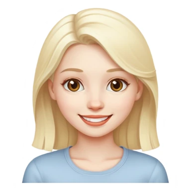 slay gurl white blonde sticker