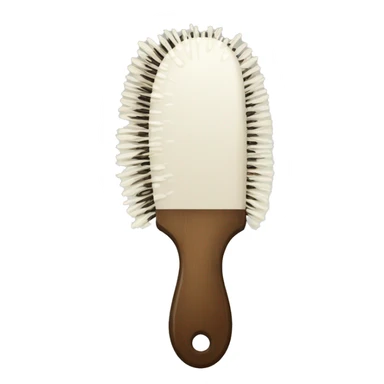 Soft white, roccoco, vintage, Victorian, hairbrush sticker