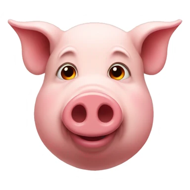 A pig with red eyes sticker
