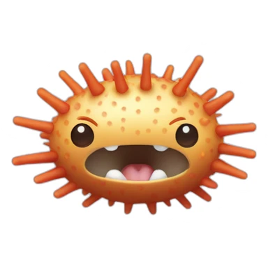bunny sea urchin sticker