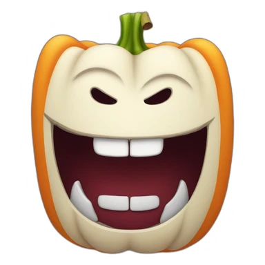 fang citrouille sticker