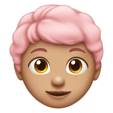 Baby pink emoji heart sticker