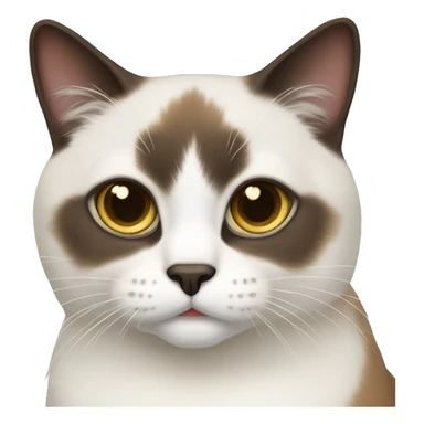 snowshoe cat sticker