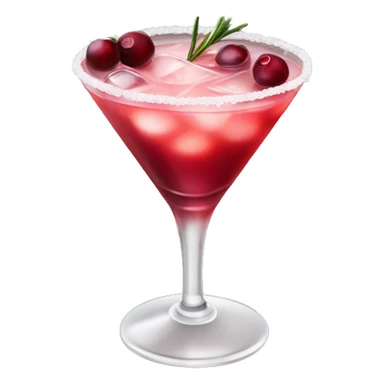 Cranberry rosemary cocktail sticker