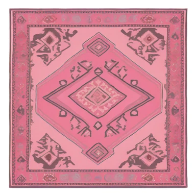 pink Turkish rug sticker