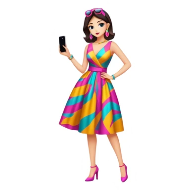 a fashionista sticker