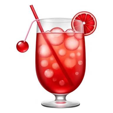 Shirley temple mocktail emoji sticker