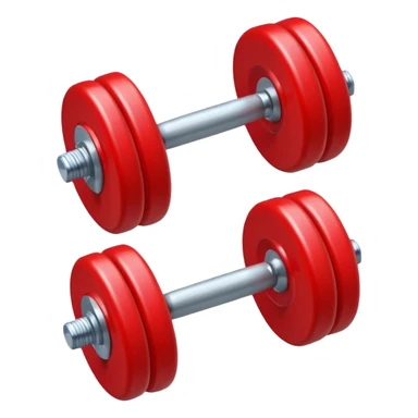 dumebell apple sticker