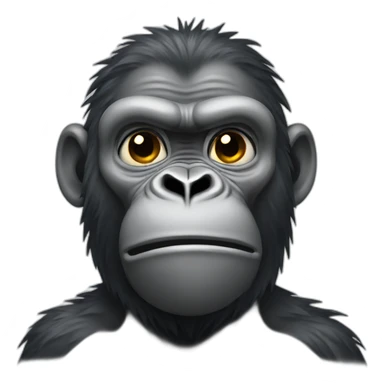 a sweating gorilla sticker