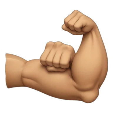 flexing arm sticker