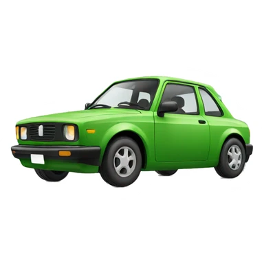 macchina verde sticker