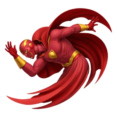 Red headed tornado sticker