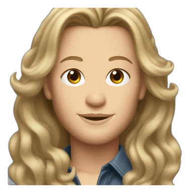 Blake shelton dark blonde hair sticker