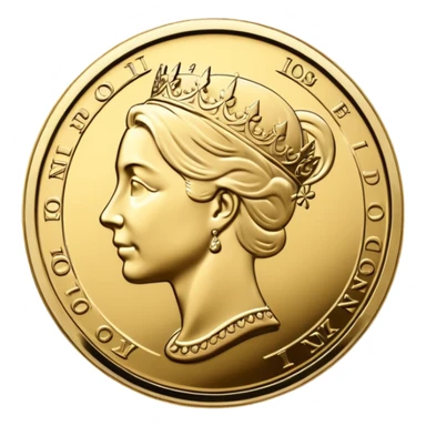 A BRITISH POUND COIN sticker