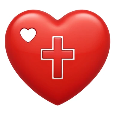 heart with plus on it sticker