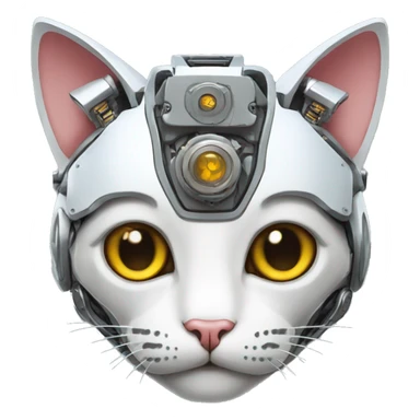 Cat robot mechanical sticker