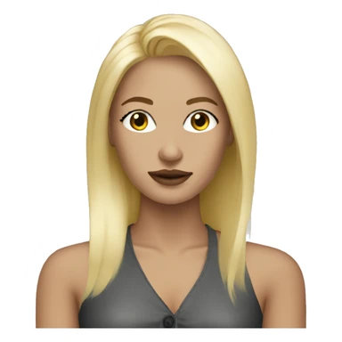 Fashion designer with blonde hair  sticker