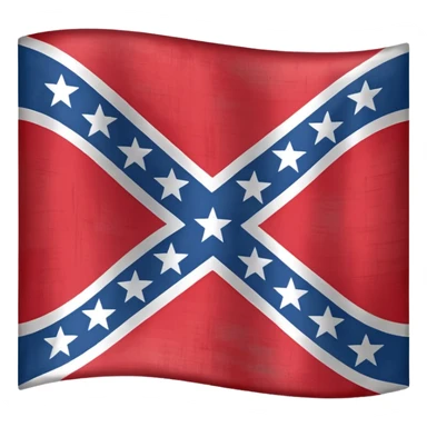  confederate flag emoji that has 13 stars sticker