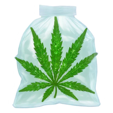 weed in a bag sticker