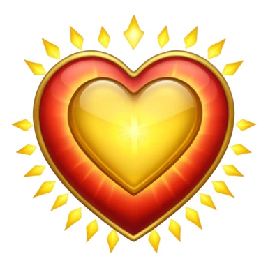 divine heart sticker