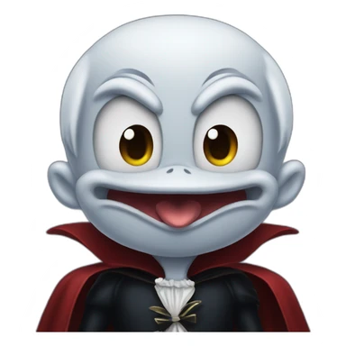 Donald Duck vampire sticker