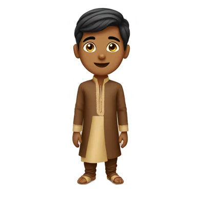 Boy in kurti and pagdi sticker