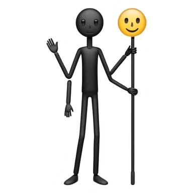 High stick figure  sticker