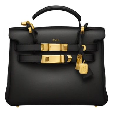 birkin black and gold sticker