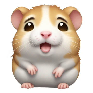 Crying hamster sticker