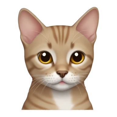 A light brown britisch shorthair cat sticker