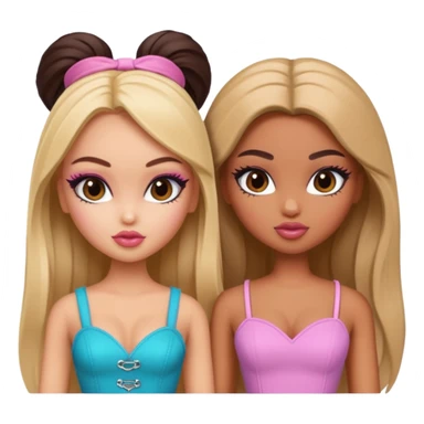two baddie besties bratz pretty sticker