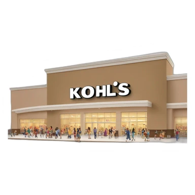 kohl's department store with customers sticker